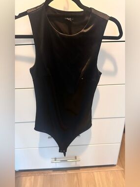 Express Black Sleeveless Kids One-Piece Bodysuit